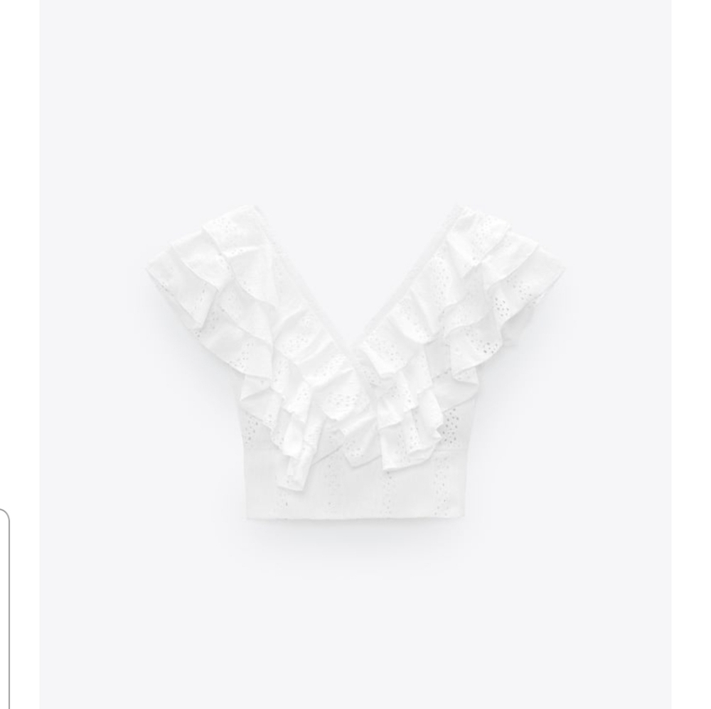 ZARA Ruffled Top - Picture 2 of 5